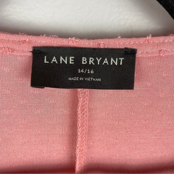 LANE Bryant Peony Swing Flutter-Sleeve Clip Dot Babydoll Top Size 14/16 - Picture 12 of 13